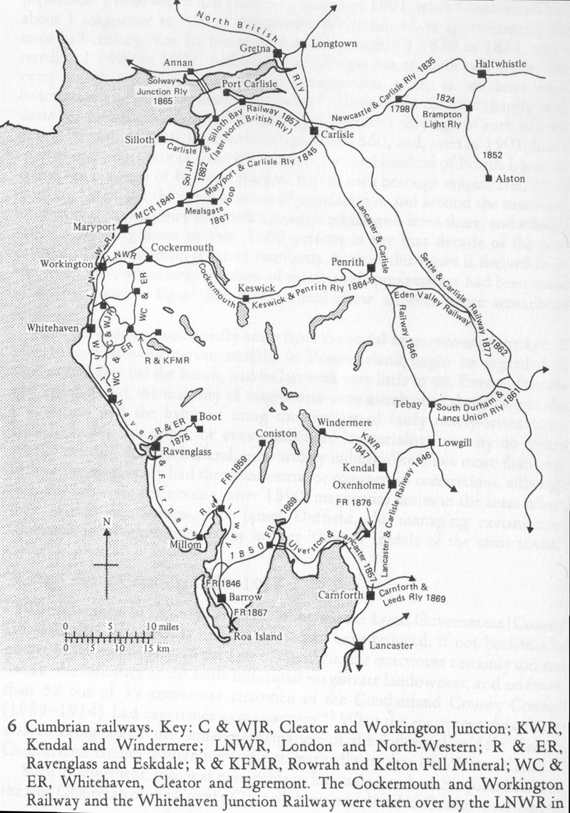 Railway Map of Lake District