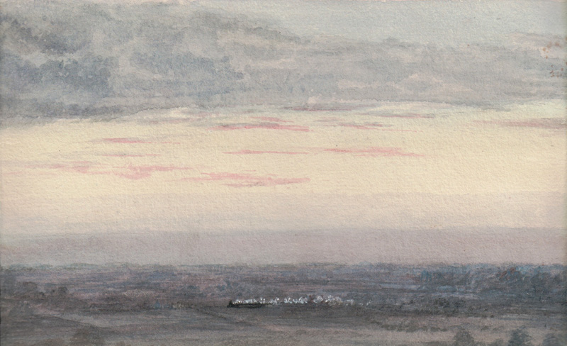 Early Morning Train to London, 1876 - Taken from bedroom window in Halton Holgate Rectory