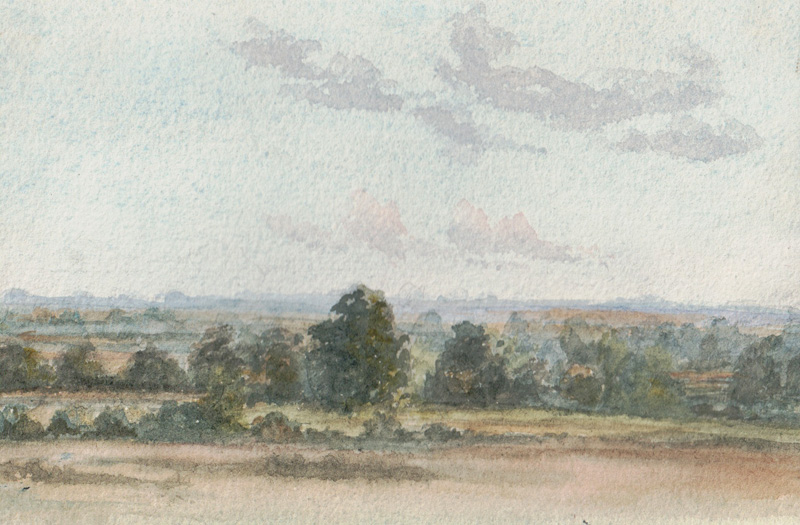 View from Halton Holgate Rectory Garden, 1880