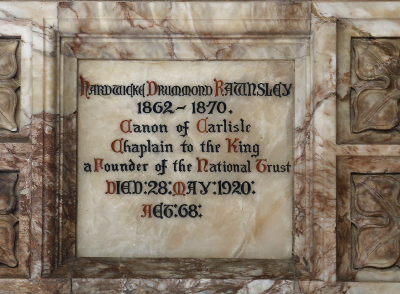 Plaque in Uppingham School Chapel
